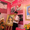 Khu trưng bày không gian văn hóa Hồ Chí Minh của Trường THPT chuyên Trần Đại Nghĩa, TP.HCM. Ảnh: VÕ THƠ