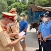 Công an tỉnh Đồng Nai chỉ đạo lập chốt kiểm tra xe quá tải ở mỏ đá Tân Cang