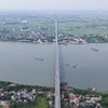 Video: Cây cầu vượt sông dài nhất Việt Nam nhìn từ trên cao