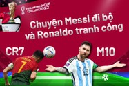Chuyện Messi đi bộ và Ronaldo tranh công