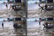 Công an đang xác minh clip 2 người trong trang phục cảnh sát đánh người