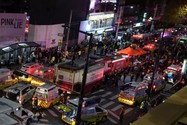 Hiện trường vụ giẫm đạp tối 29-10 tại thủ đô Seoul (Hàn Quốc) khiến hơn 150 người chết. Ảnh: AP
