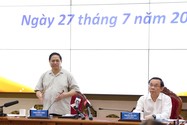 Thủ tướng Phạm Minh Chính tại buổi làm việc với lãnh đạo TP.HCM vào ngày 27-7. Ảnh: TTBC