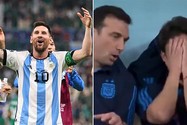 Messi ghi bàn, HLV Argentina rơi nước mắt ngay trên sân 