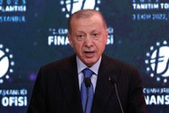 Tổng thống Thổ Nhĩ Kỳ Tayyip Erdogan phát biểu trong cuộc họp ở thành phố Istanbul (Thổ Nhĩ Kỳ) ngày 3-20. Ảnh: REUTERS