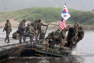 Liên quân Mỹ-Hàn trong một cuộc tập trận. Ảnh: XINHUA NEWS AGENCY
