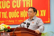 Thủ tướng Phạm Minh Chính tiếp xúc cử tri ở Cần Thơ