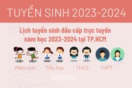 Lịch tuyển sinh đầu cấp trực tuyến năm học 2023-2024 tại TP.HCM