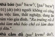 Sẽ cho kiểm tra thông tin từ điển định nghĩa &apos;Nhà báo&apos; là người thất nghiệp, ăn bám