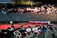 Kiên Giang bắt nhóm thanh niên tổ chức đua xe giữa đêm khuya