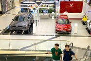 VinFast - hãng xe điện của Việt Nam đã chào sân ấn tượng trên sàn Nasdaq (Mỹ) hôm 15-8. Ảnh: PM