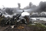 Lực lượng Ukraine khai pháo tự hành ở chiến trường Zaporizhia ngày 28-11. ẢNH: AP