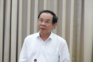 Bí thư Thành uỷ TP.HCM Nguyễn Văn Nên phát biểu. Ảnh: HÀ THƯ