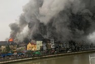 Cháy lớn tại chợ Tam Bạc ở Hải Phòng