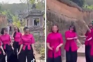 Công an xác minh clip 4 cô gái nhảy nhót tại nơi an nghỉ của các tăng ni 
