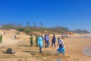 Một thi thể nam giới khoảng 30-35 tuổi trôi dạt vào bờ biển Bình Thuận