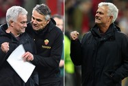 Mourinho rơi nước mắt khi cùng AS Roma lập kỷ lục hoàn hảo