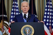 Tổng thống Mỹ Joe Biden thảo luận về kết quả bầu cử giữa kỳ năm 2022 một cuộc họp báo tại Nhà Trắng, thủ đô Washington D.C. ngày 9-11. Ảnh: REUTERS