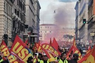 Biểu tình ở thủ đô Rome (Ý) ngày 3-12. Ảnh: RT