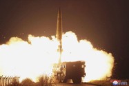 Một vụ thử tên lửa tại một địa điểm không được tiết lộ ở Triều Tiên, được chụp vào cuối tháng 9-2022. Ảnh: KCNA
