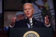 Tổng thống Mỹ Joe Biden phát biểu tại một hội nghị ở khách sạn Washington Hilton, thủ đô Washington D.C (Mỹ) ngày 25-4. Ảnh: REUTERS 