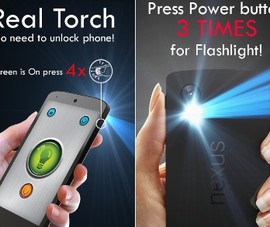 Dùng nút nguồn bật đèn LED trên smartphone
