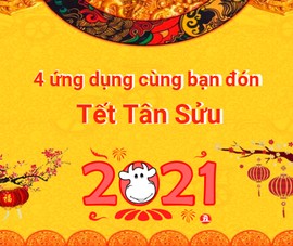 4 ứng dụng cùng bạn đón Tết Tân Sửu 2021