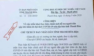 Người vận động người dân từ chối nhận hỗ trợ sẽ bị xử nghiêm