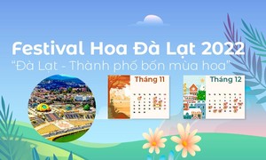 Festival Hoa Đà Lạt 2022 tháng 11,12 này có gì?