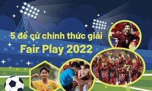 5 đề cử chính thức giải Fair Play 2022