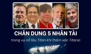 Chân dung 5 nhân tài đi cùng tàu Titan bị nổ khi tham quan xác Titanic