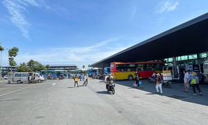 Can Tho central bus station increases 30% of visitors during the Lunar New Year