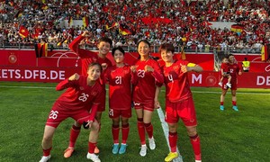 Ông Chung nói gì sau khi Thanh Nhã ghi bàn vào lưới tuyển Đức?