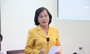 Nguyên phó Bí thư Thành ủy, nguyên Chủ tịch HĐND TP.HCM Phạm Phương Thảo, phát biểu tại hội thảo. Ảnh: VĂN HÀ