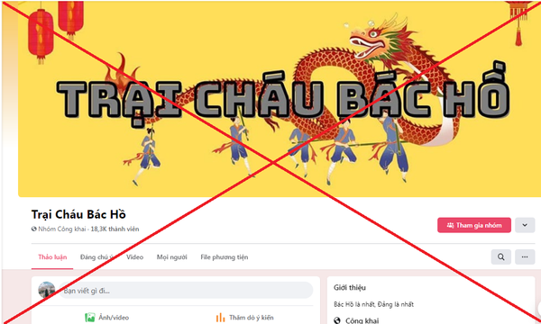 Công an cảnh báo Fanpage 'Trại Cháu Bác Hồ' phản động, chống phá Nhà nước