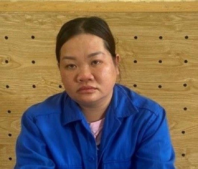 Bị can Bùi Thị Ngọc Yến tại cơ quan điều tra