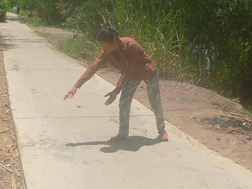 Vị trí anh Đặng Văn Sáng bị Vũ Văn Bảy dùng búa đập chết Vị trí anh Đặng Văn Sáng bị Vũ Văn Bảy dùng búa đập chết