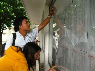 Tuyển sinh ĐH, CĐ 2012: Bộ GD&ĐT công bố điểm sàn các khối thi ảnh 1