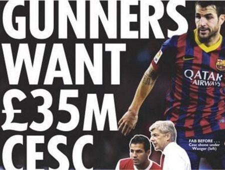 Arsenal muốn đưa Fabregas trở lại Emirates