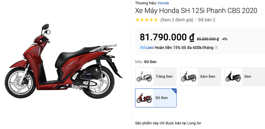 Honda Sh 125i Bất Ngờ Giảm Gia Chỉ Con Hơn 81 Triệu đồng