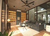 Ngôi nhà vừa truyền thống vừa hiện đại nổi bật giữa lòng phố cổ