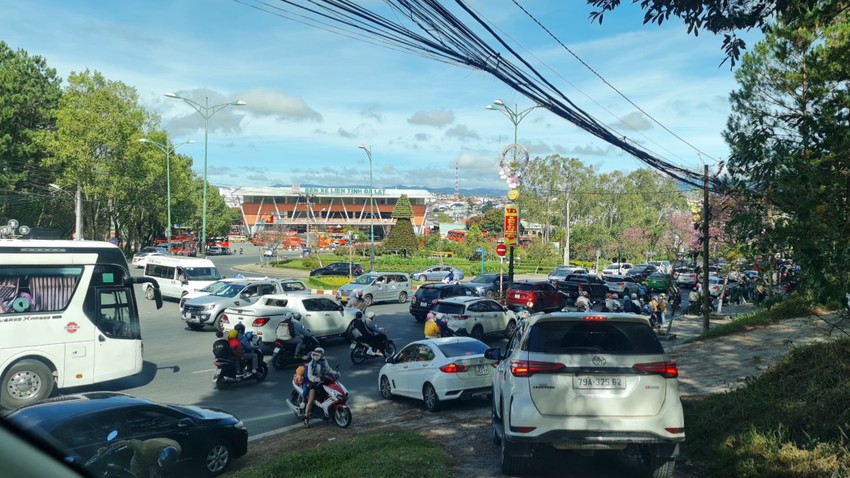 Tourists flock to Da Lat city to visit spring photo 3