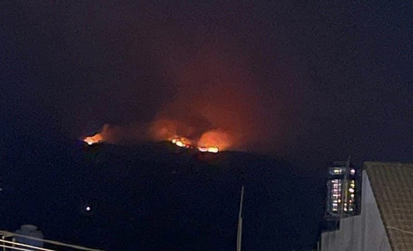 Big fire on Dai Binh mountain, Lam Dong province photo 3