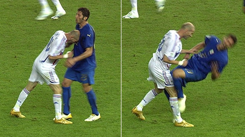 Insulted Zidane and historic headbutt photo 2