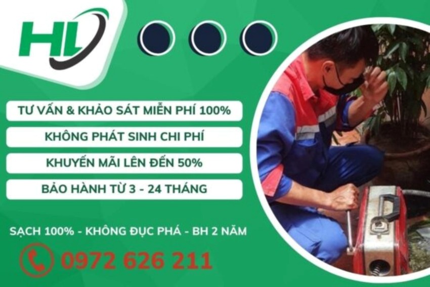 Drain unclogging service of Hoang Long Company - high quality and reasonable price photo 2