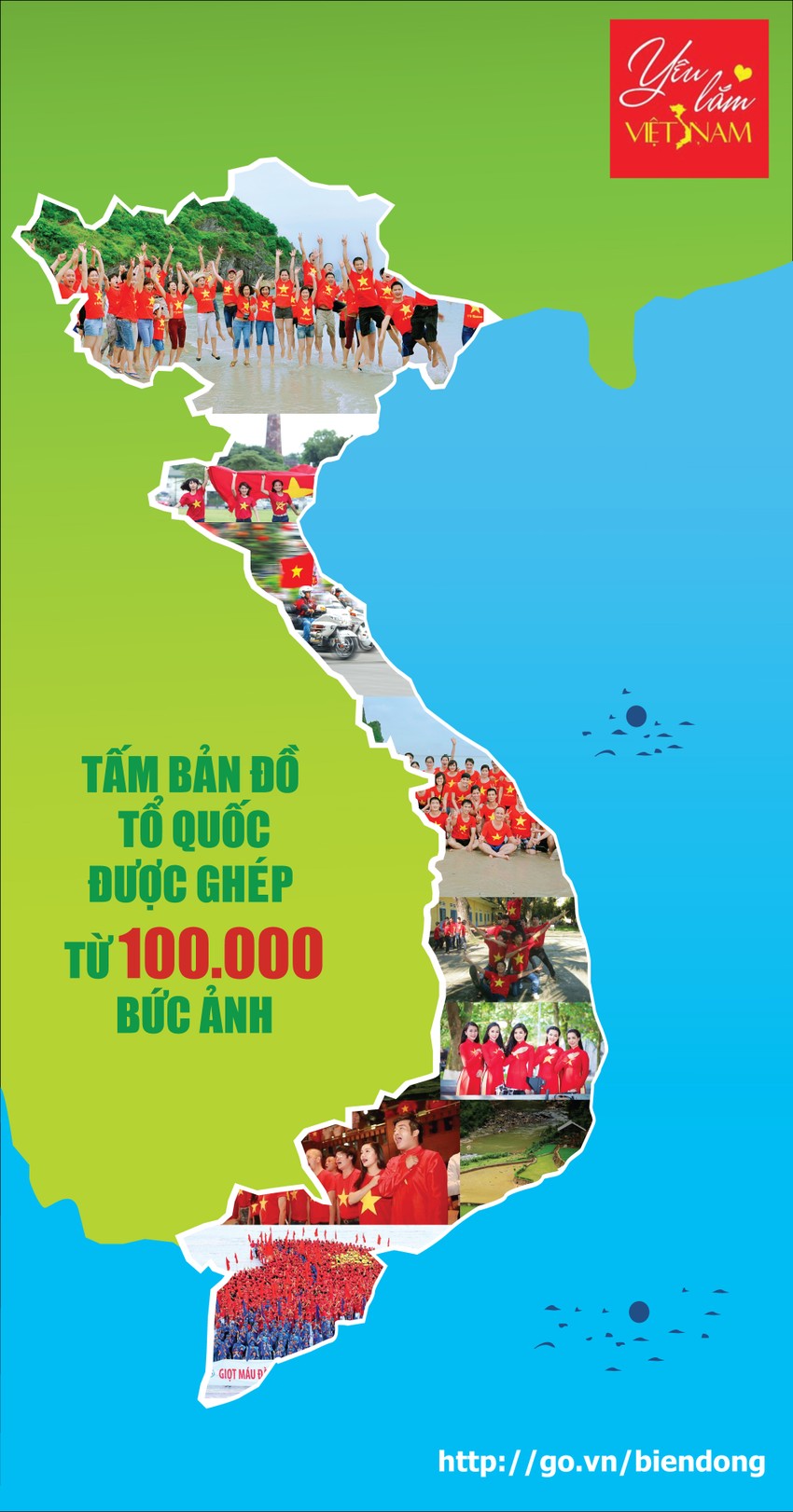 Hơn 100.000 bức ảnh ghép hình Tổ quốc