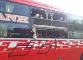 Xe khách giường nằm chạy Phan Thiết - TP.HCM bị ném đá