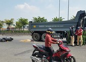 Hai người phụ nữ đi xe máy va chạm xe ben, một người bị cán