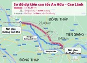 Đề xuất đầu tư cao tốc An Hữu - Cao Lãnh gần 7.000 tỉ đồng