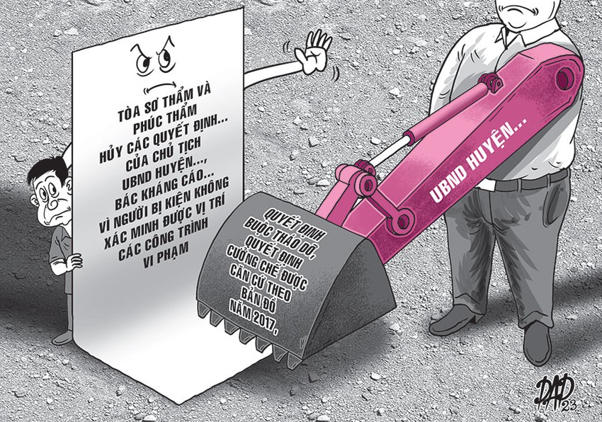 Chủ tịch huyện thua kiện dân vì ra quyết định cưỡng chế sai ảnh 1